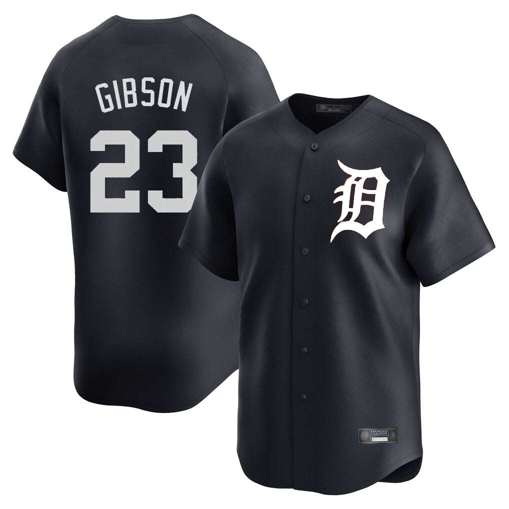 Fenge D.Tigers #23 Kirk Gibson Player Navy Home Limited Game Stitched Jerseys