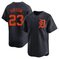 Fenge D.Tigers #23 Kirk Gibson Player Navy Home Limited Stitched Jerseys