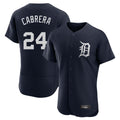 Fenge D.Tigers #24 Miguel Cabrera Player Navy Limited Elite Home Stitched Jerseys
