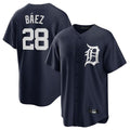 Fenge D.Tigers #28 Javier B¡§¡éez Player Navy Game Home Stitched Jerseys