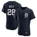 Fenge D.Tigers #28 Javier B¡§¡éez Player Navy Limited Elite Home Stitched Jerseys