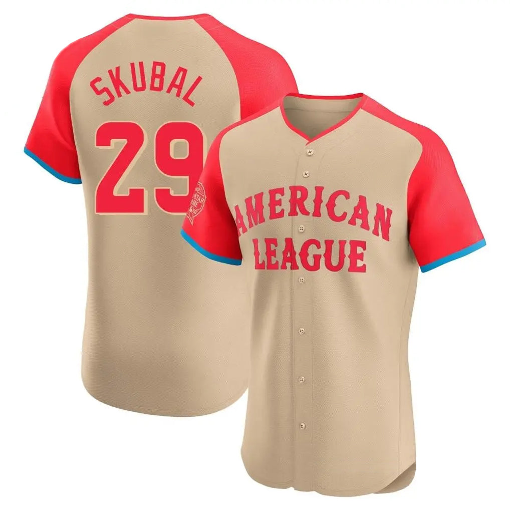 Fenge D.Tigers #29 Tarik Skubal Player Cream American League All-Star Limited Elite Home Stitched Jerseys