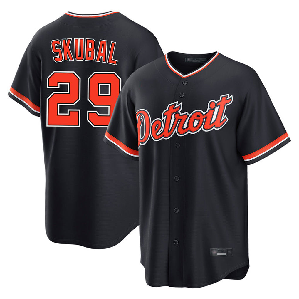 Fenge D.Tigers #29 Tarik Skubal Player Navy Home Game Stitched Jerseys