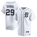 Fenge D.Tigers #29 Tarik Skubal Player White Home Limited Stitched Jerseys