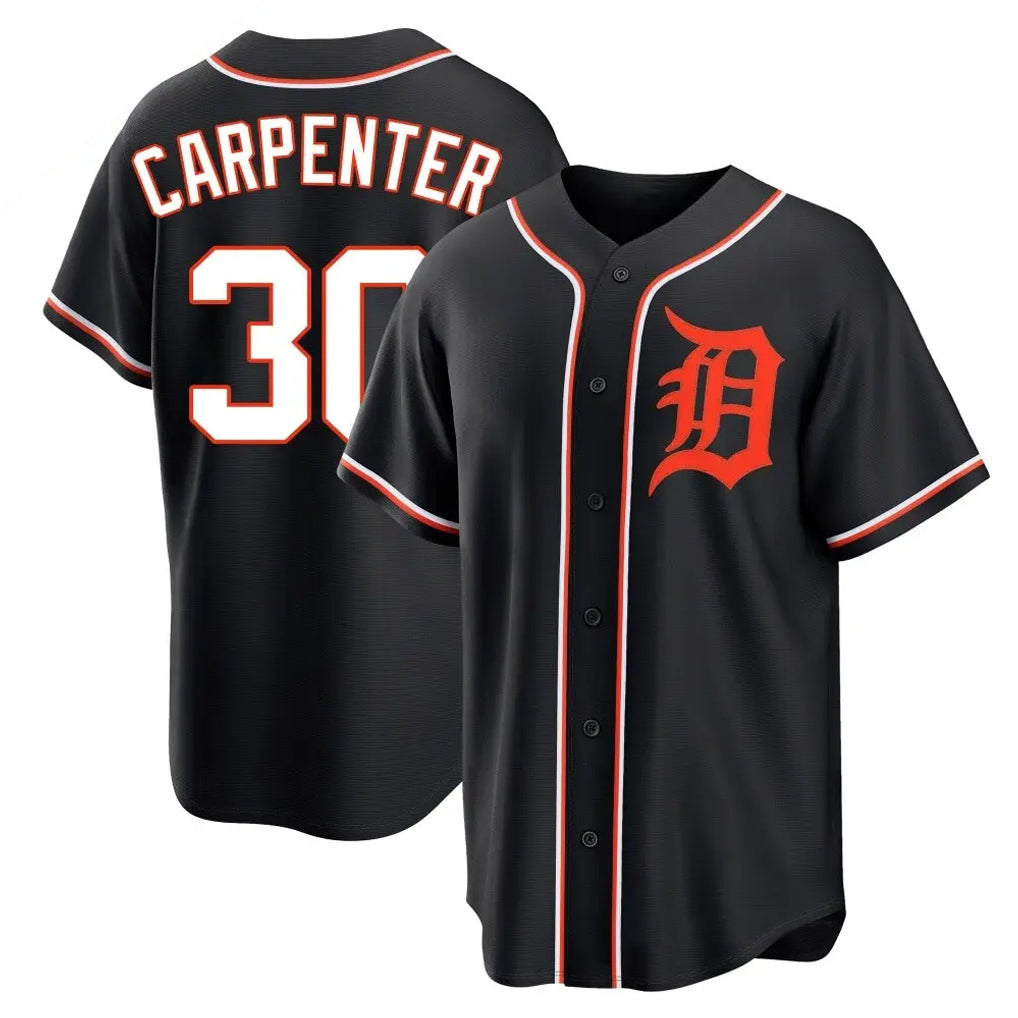 Fenge D.Tigers #30 Kerry Carpenter Player Black Fashion Out Home Game Stitched Jerseys