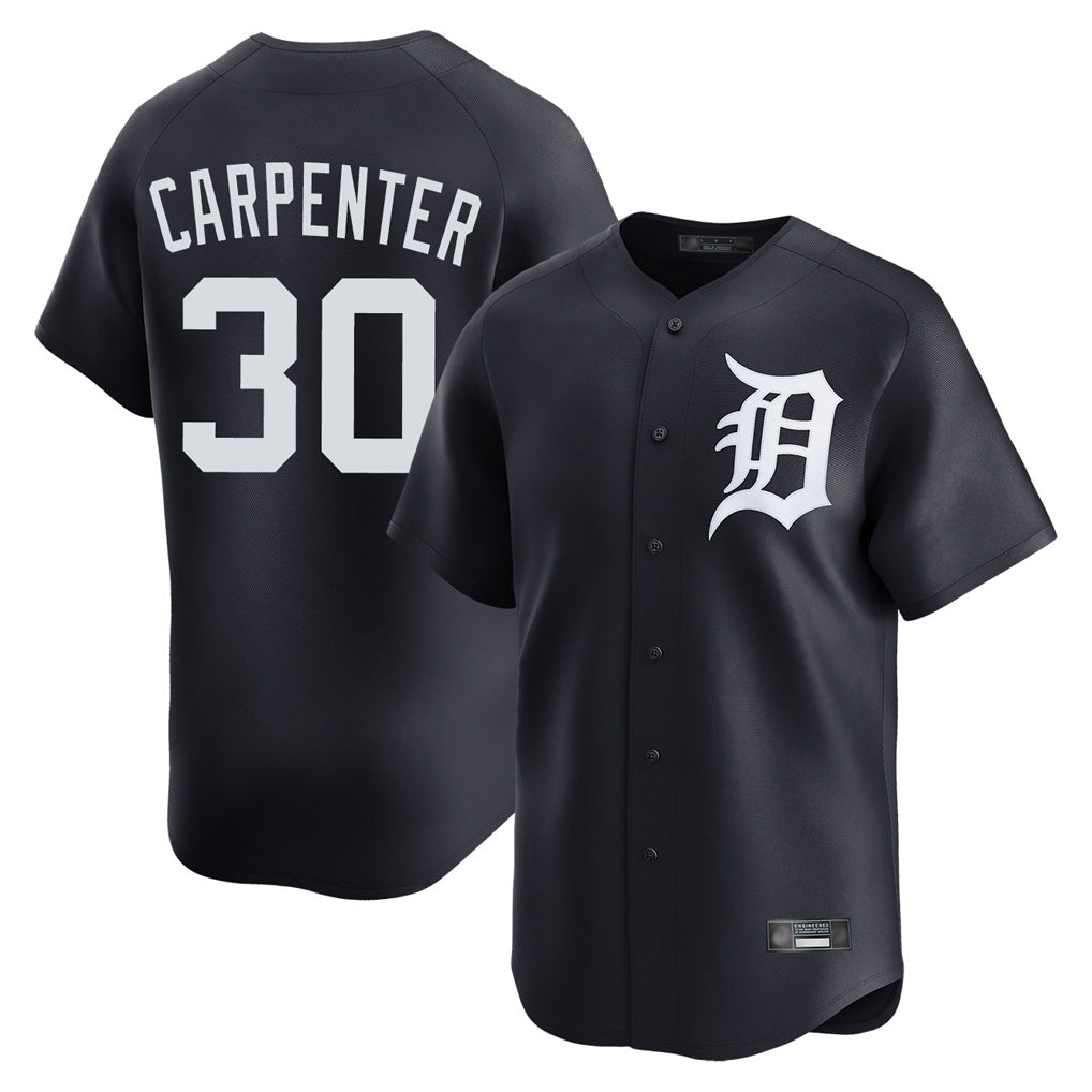Fenge D.Tigers #30 Kerry Carpenter Player Navy Home Limited Game Stitched Jerseys