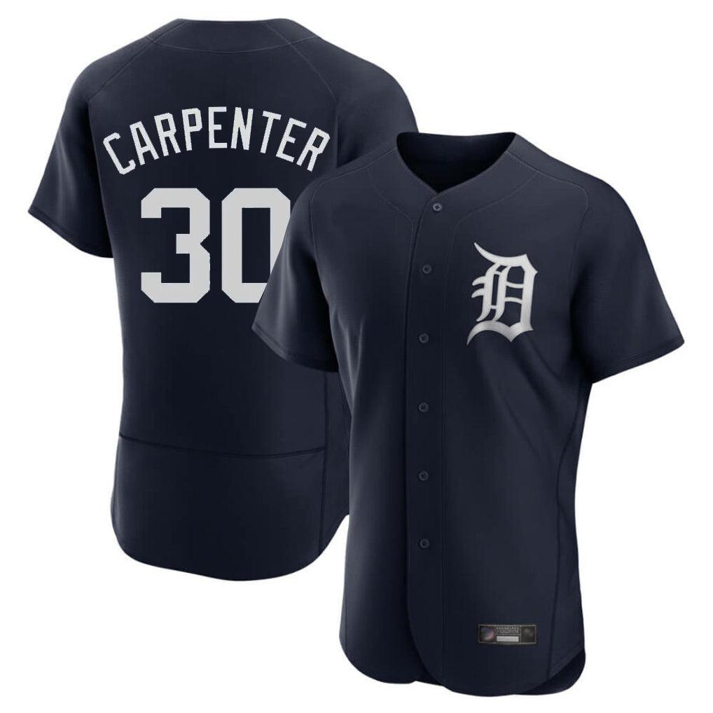 Fenge D.Tigers #30 Kerry Carpenter Player Navy Limited Elite Home Stitched Jerseys
