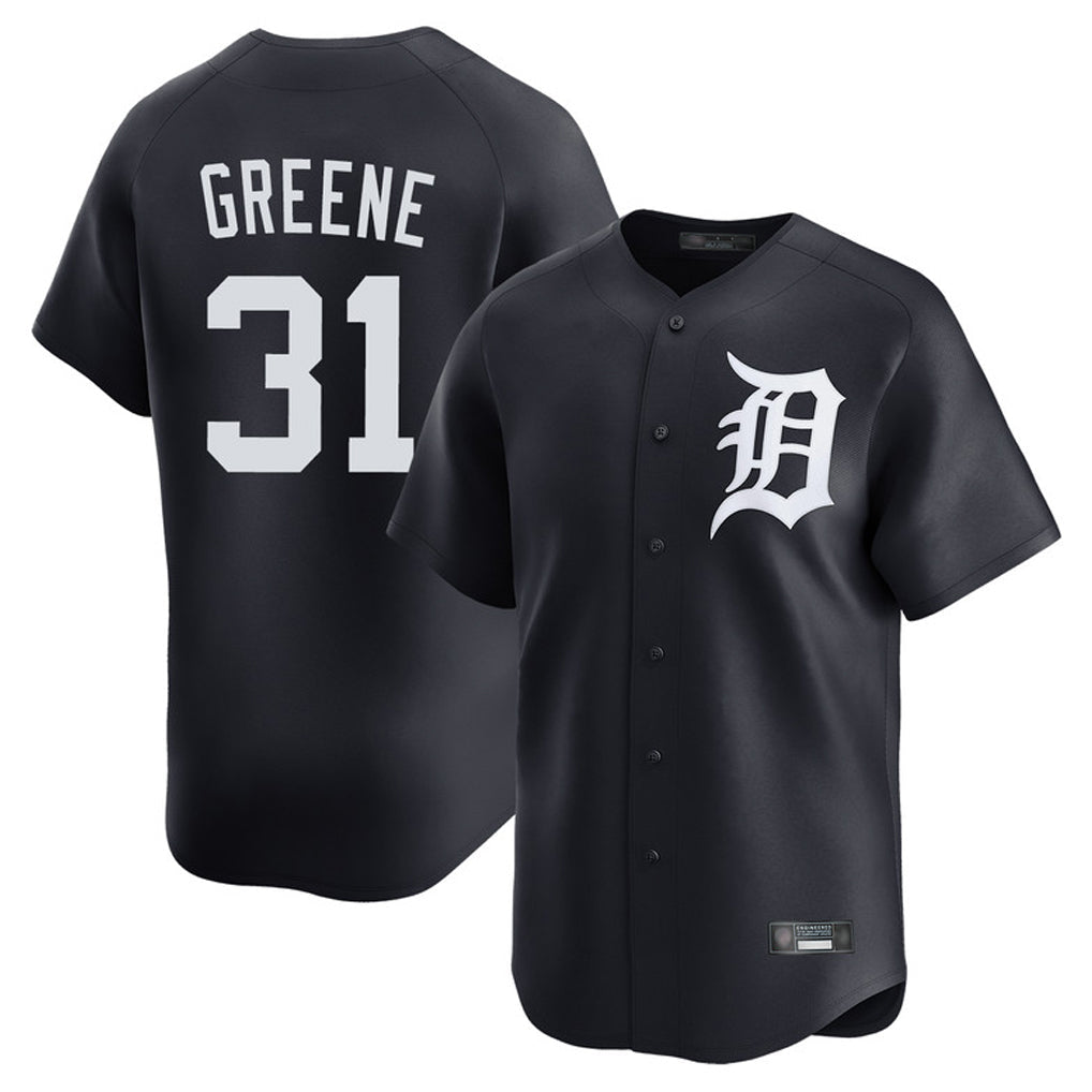 Fenge D.Tigers #31 Riley Greene Player Navy Home Limited Game Stitched Jerseys
