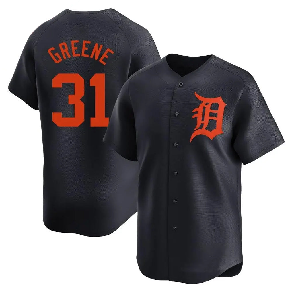 Fenge D.Tigers #31 Riley Greene Player Navy Home Limited Stitched Jerseys