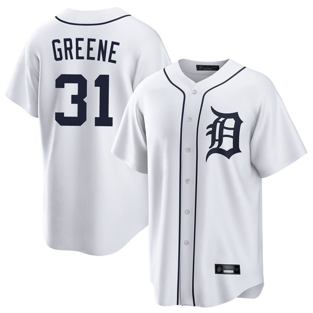 Fenge D.Tigers #31 Riley Greene Player White Home Game Stitched Jerseys