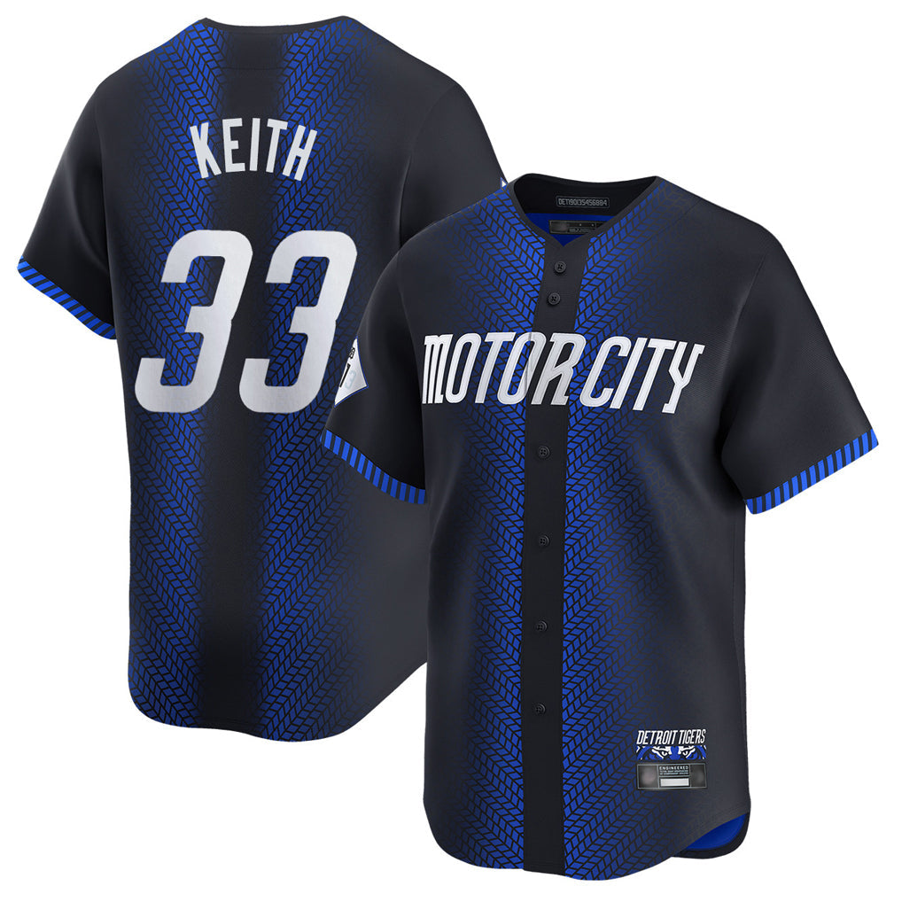 Fenge D.Tigers #33 Colt Keith Player Navy City Connect Home Limited Stitched Jerseys