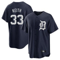 Fenge D.Tigers #33 Colt Keith Player Navy Game Home Stitched Jerseys