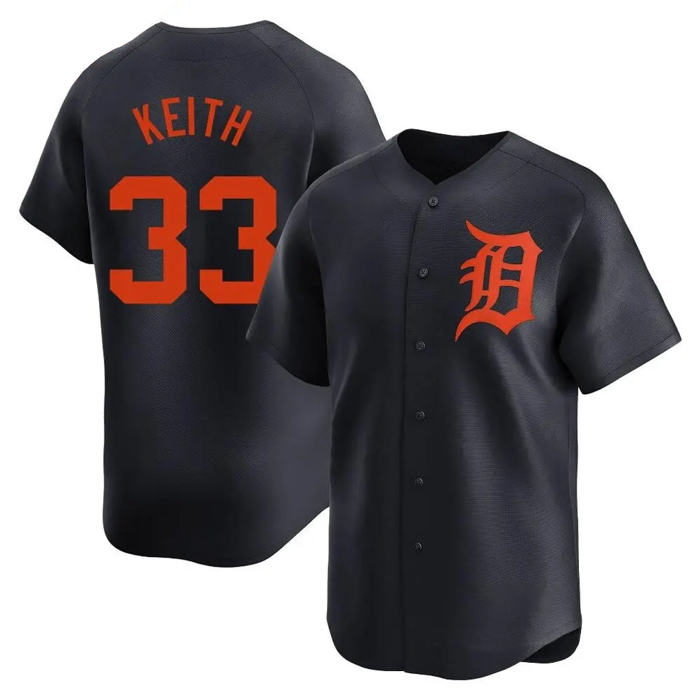 Fenge D.Tigers #33 Colt Keith Player Navy Home Limited Stitched Jerseys