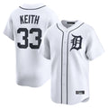 Fenge D.Tigers #33 Colt Keith Player White Home Limited Stitched Jerseys