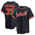 Fenge D.Tigers #35 Justin Verlander Player Navy Home Game Stitched Jerseys