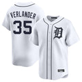 Fenge D.Tigers #35 Justin Verlander Player White Home Limited Stitched Jerseys