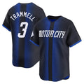 Fenge D.Tigers #3 Alan Trammell Player Navy City Connect Home Limited Stitched Jerseys