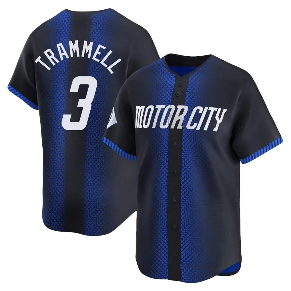 Fenge D.Tigers #3 Alan Trammell Player Navy Game Home Stitched Jerseys