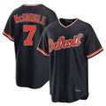 Fenge D.Tigers #7 Kevin McGonigle Player Navy Home Game Stitched Jerseys