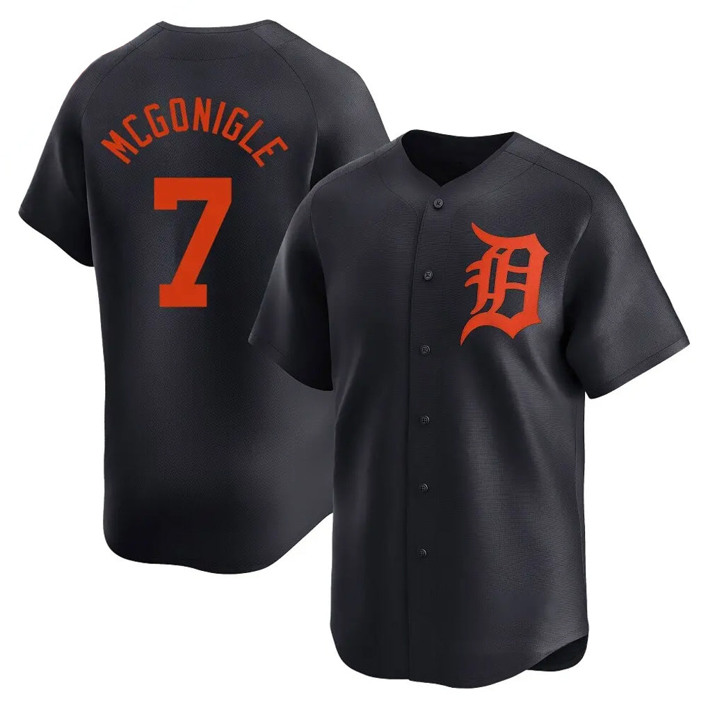 Fenge D.Tigers #7 Kevin McGonigle Player Navy Home Limited Stitched Jerseys