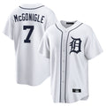 Fenge D.Tigers #7 Kevin McGonigle Player White Home Game Stitched Jerseys