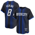 Fenge D.Tigers #8 Matt Vierling Player Navy City Connect Home Limited Stitched Jerseys