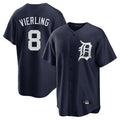 Fenge D.Tigers #8 Matt Vierling Player Navy Game Home Stitched Jerseys