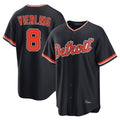 Fenge D.Tigers #8 Matt Vierling Player Navy Home Game Stitched Jerseys