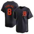 Fenge D.Tigers #8 Matt Vierling Player Navy Home Limited Stitched Jerseys