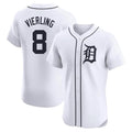 Fenge D.Tigers #8 Matt Vierling Player White Limited Elite Home Stitched Jerseys