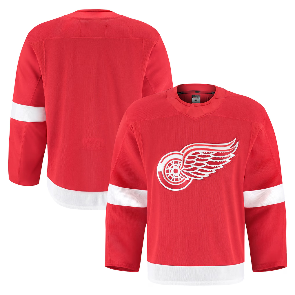 Fenge D.Red wings Red Home Authentic Pro Jersey