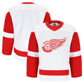 Fenge D.Red wings White Away Authentic Pro Jerseys