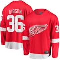 Fenge D.Red wings #36 John Gibson Red Home Breakaway Jerseys