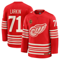 Fenge D.Red wings #71 Dylan Larkin Red Centennial Premium Player Jerseys