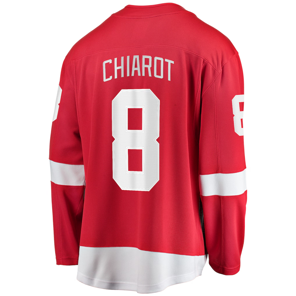 Fenge D.Red wings #8 Ben Chiarot Red Home Breakaway Player Jerseys