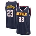 Fenge D.Nuggets #23 Cameron Johnson Navy Fast Break Replica Jerseys - Icon Edition