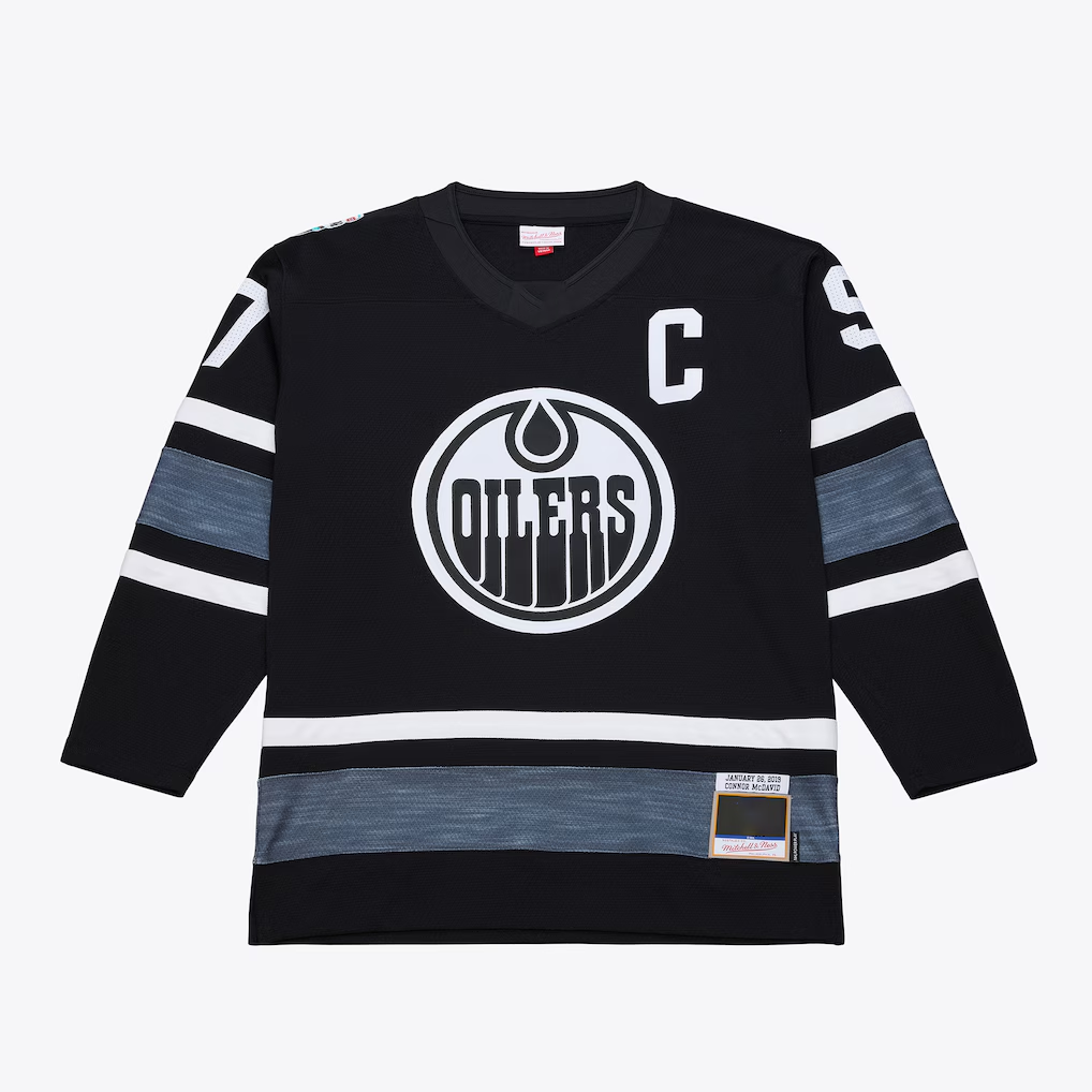 Fenge E.Oilers Connor McDavid Mitchell & Ness Black 2019 All-Star Game Power Play Jerseys