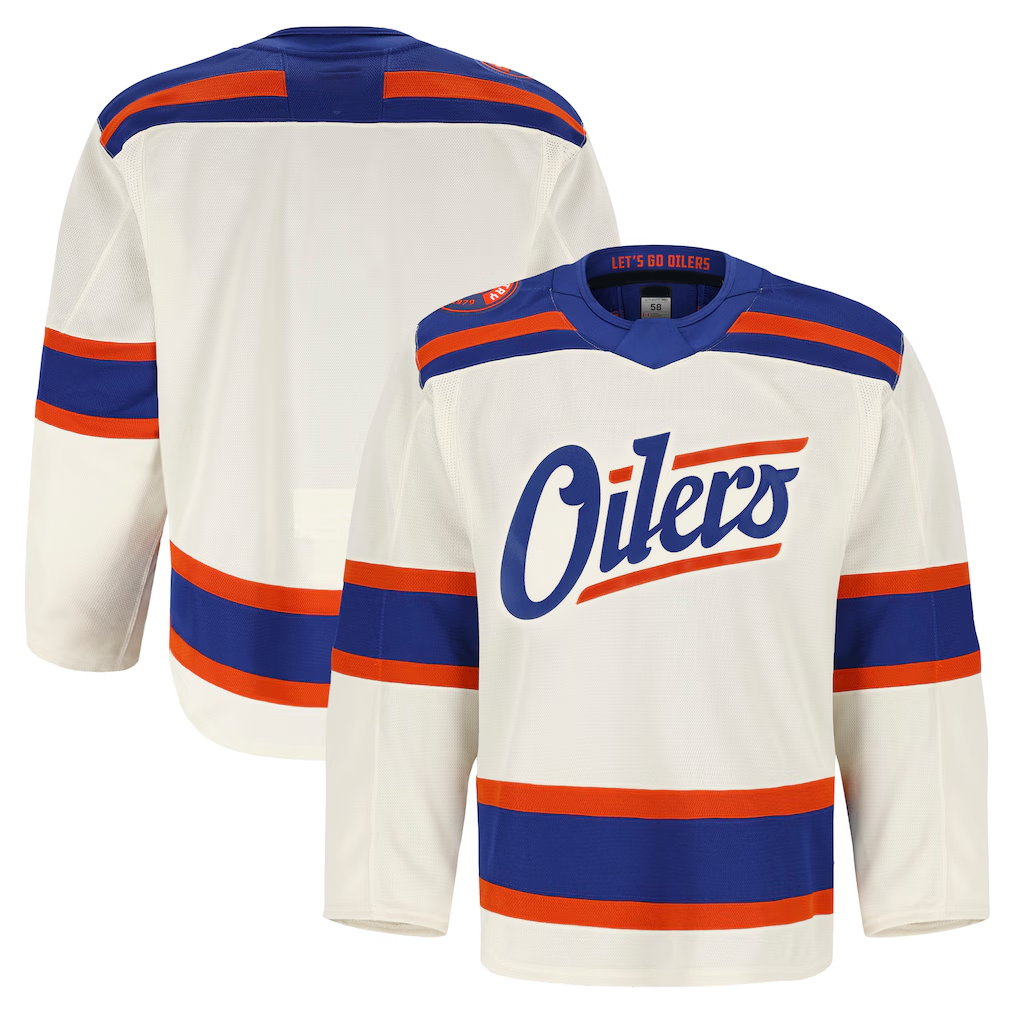 Fenge E.Oilers Light Beige Alternate Authentic Pro Jerseys