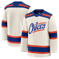 Fenge E.Oilers Light Beige Alternate Premium Jerseys