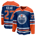 Fenge E.Oilers #27 Brett Kulak Royal Home Breakaway Player Jerseys
