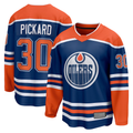 Fenge E.Oilers #30 Calvin Pickard Royal Home Premier Breakaway Player Jerseys