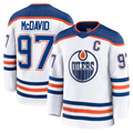 Fenge E.Oilers #97 Connor McDavid White Away Premium Jerseys