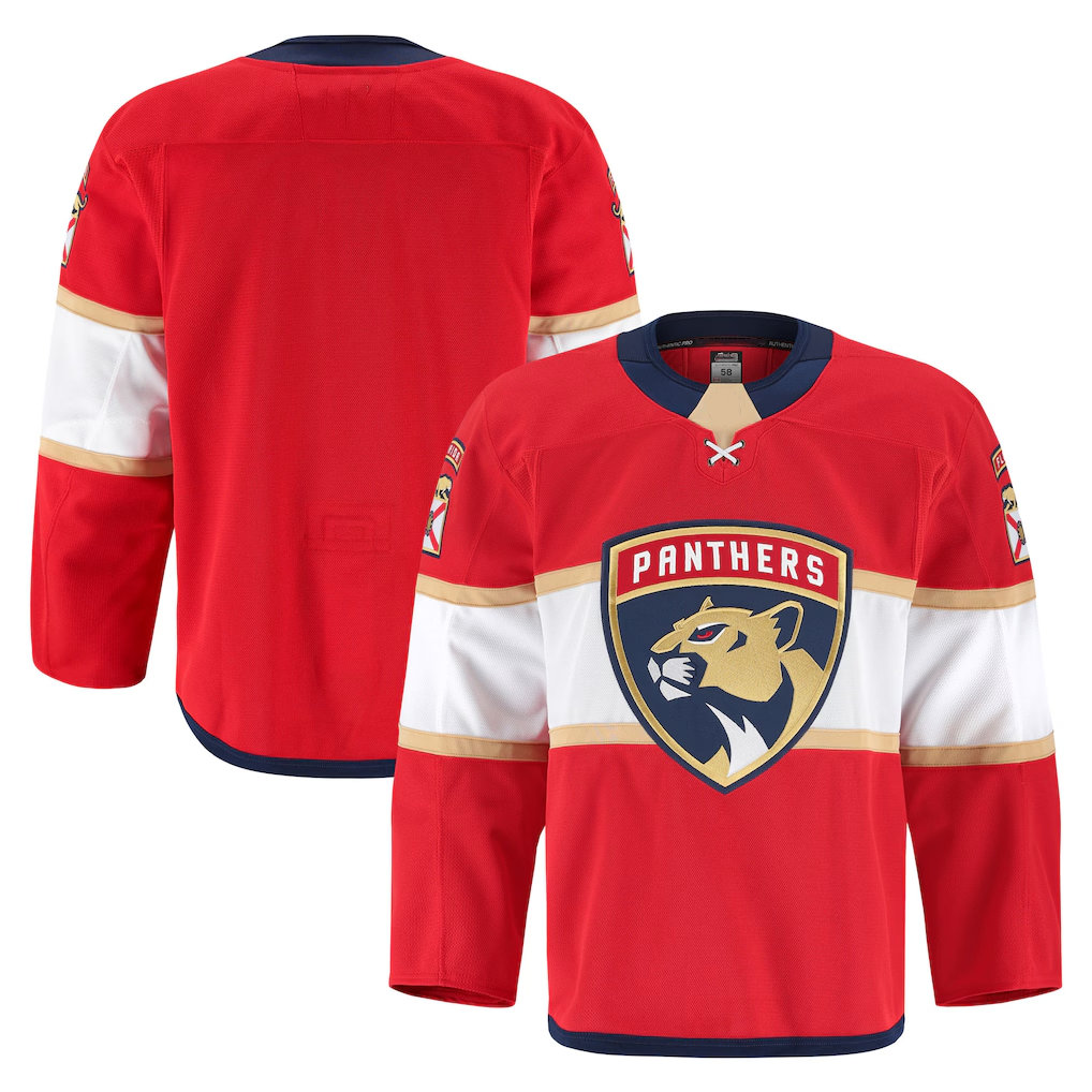 Fenge F.Panthers Red Home Authentic Pro Jerseys