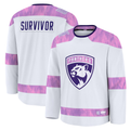 Fenge F.Panthers White Hockey Fights Cancer Survivor Practice Jerseys