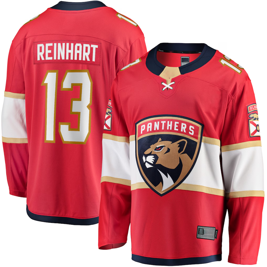 Fenge F.Panthers #13 Sam Reinhart Red Breakaway Player Jerseys