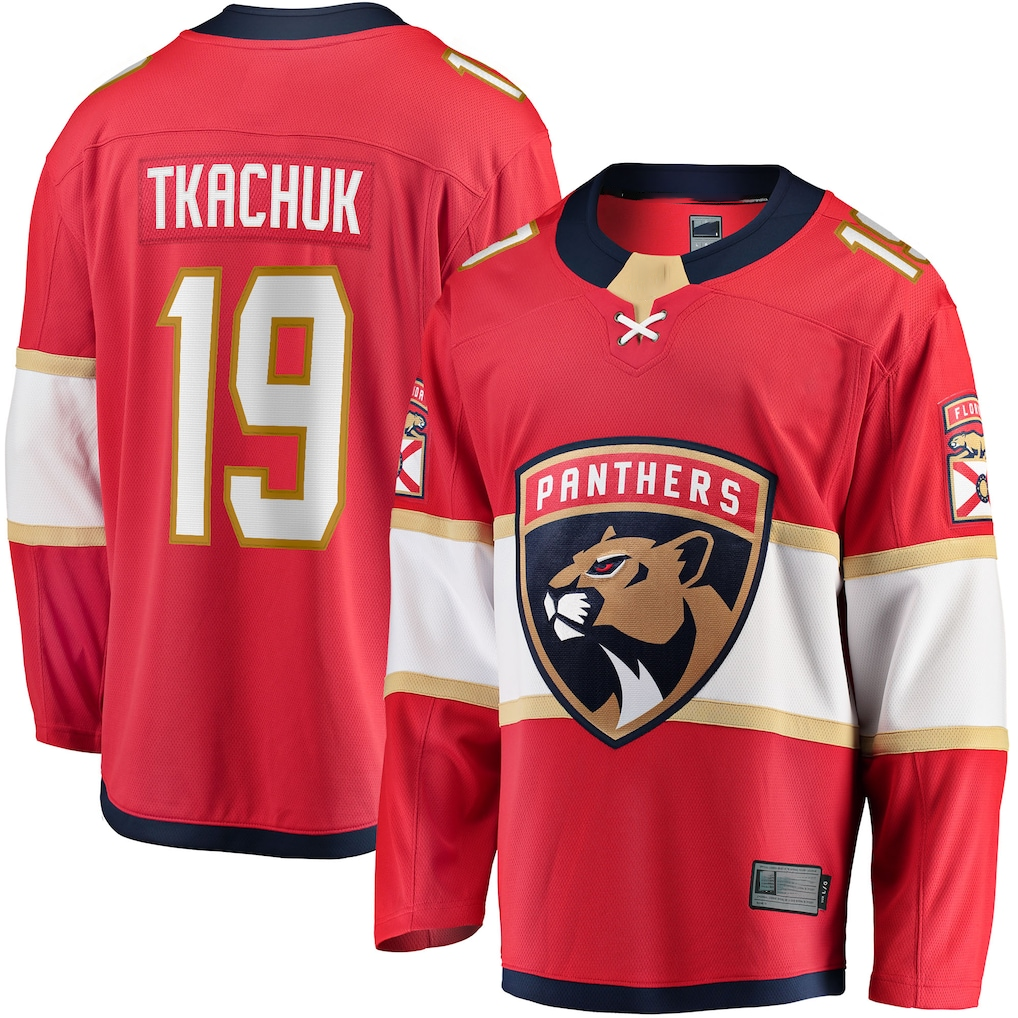 Fenge F.Panthers #19 Matthew Tkachuk Red Home Breakaway Player Jerseys