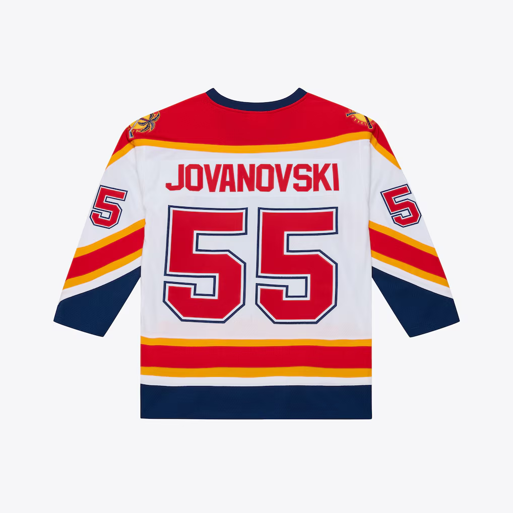 Fenge F.Panthers #55 Ed Jovanovski Mitchell & Ness White 1996 Power Play Jerseys