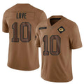 Fenge GB.Packers #10 Jordan Love Player Brown Salute To Service Limited Stitched Jerseys