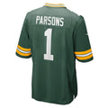 Fenge GB.Packers #1 Micah Parsons Player Green Home Game Stitched Jerseys