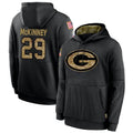 Fenge GB.Packers #29 Xavier McKinney Player Black Salute To Service Hoodies Game Stitched Jerseys